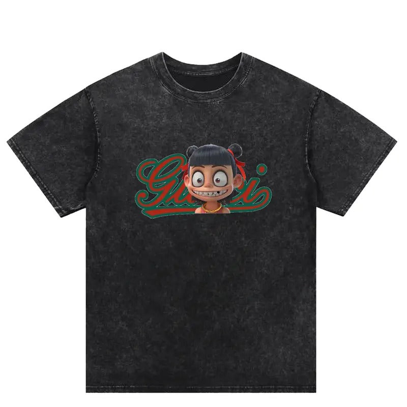 Trendy Ne Zha Washed T