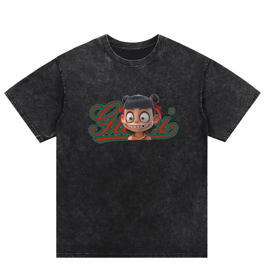 Trendy Ne Zha Washed T