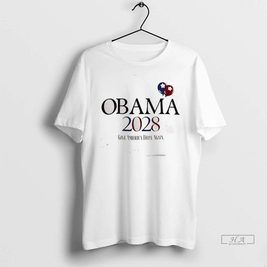 Trendy Obama 2028 Give America Hope Again Shirt Sweater