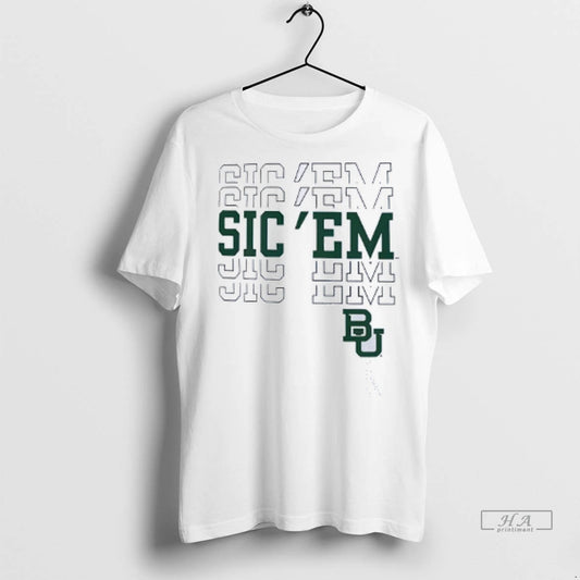 Trendy Officials Baylor Bears Ivory Sic Em Shirt Sweater