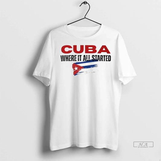Trendy Officials Cuba Where It All Started Shirt Sweater