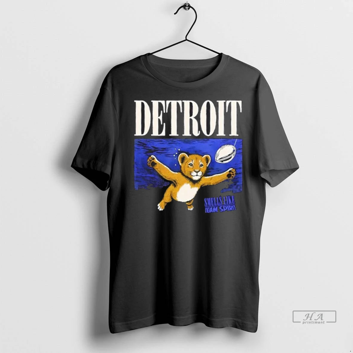 Trendy Officials Smells Like Team Spirit Detroit Lions Mascot Shirt Sweater