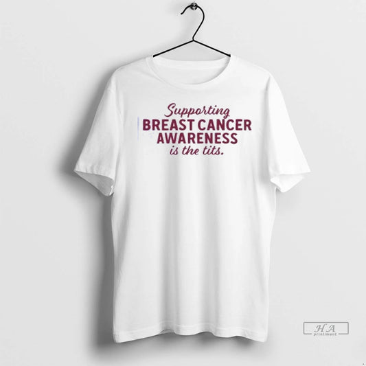Trendy Officials Supporting Breast Cancer Awareness Is The Tits Shirt Sweater