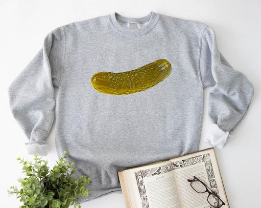 Trendy Pickle Sweatshirt, Dill Pickle Cucumber Sweater, Unisex Canning Season Hoodie, Pickle Lover Gift Sweater, Canning...