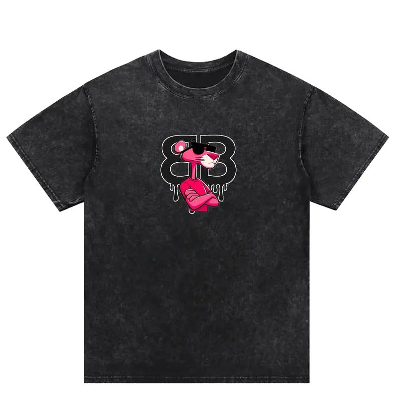 Trendy Pink Panther Washed T-Shirt, Unlock the New Street - style Trend Hoodie, Sweatshirt | InkThreadWorks.com