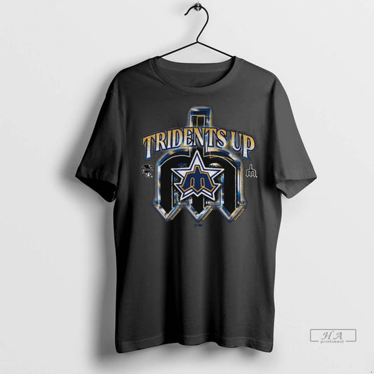 Trendy Seattle Mariners Tridents Up Mlb Baseball Regional Franklin Logo Shirt Sweater