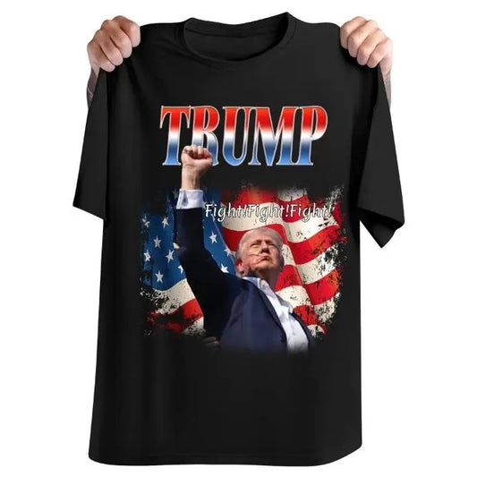 Trendy Trump Shirt Funny Trump Voting Shirt 2024 T-Shirt 2024 Trump Voting T-Shirt Arrested Shot Fight Shirt Donald Trump for President T-Shirt Make America Great Again Shirt Take America Back Shirt Cotton Shirt Trump Shot Shirt Made In USA