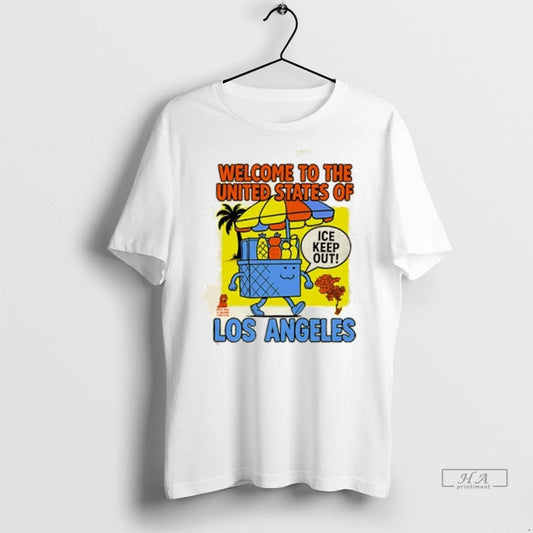 Trendy Welcome To The United States Of Ice Keep Out Los Angeles Shirt Sweater
