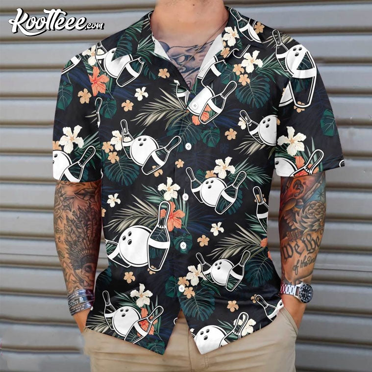 Tropical Bowling Gift For Bowling Lovers Hawaiian Shirt