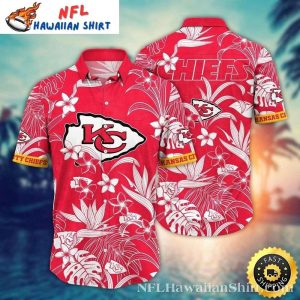 Tropical Chief Hibiscus - Kansas City Chiefs Hawaiian Shirt