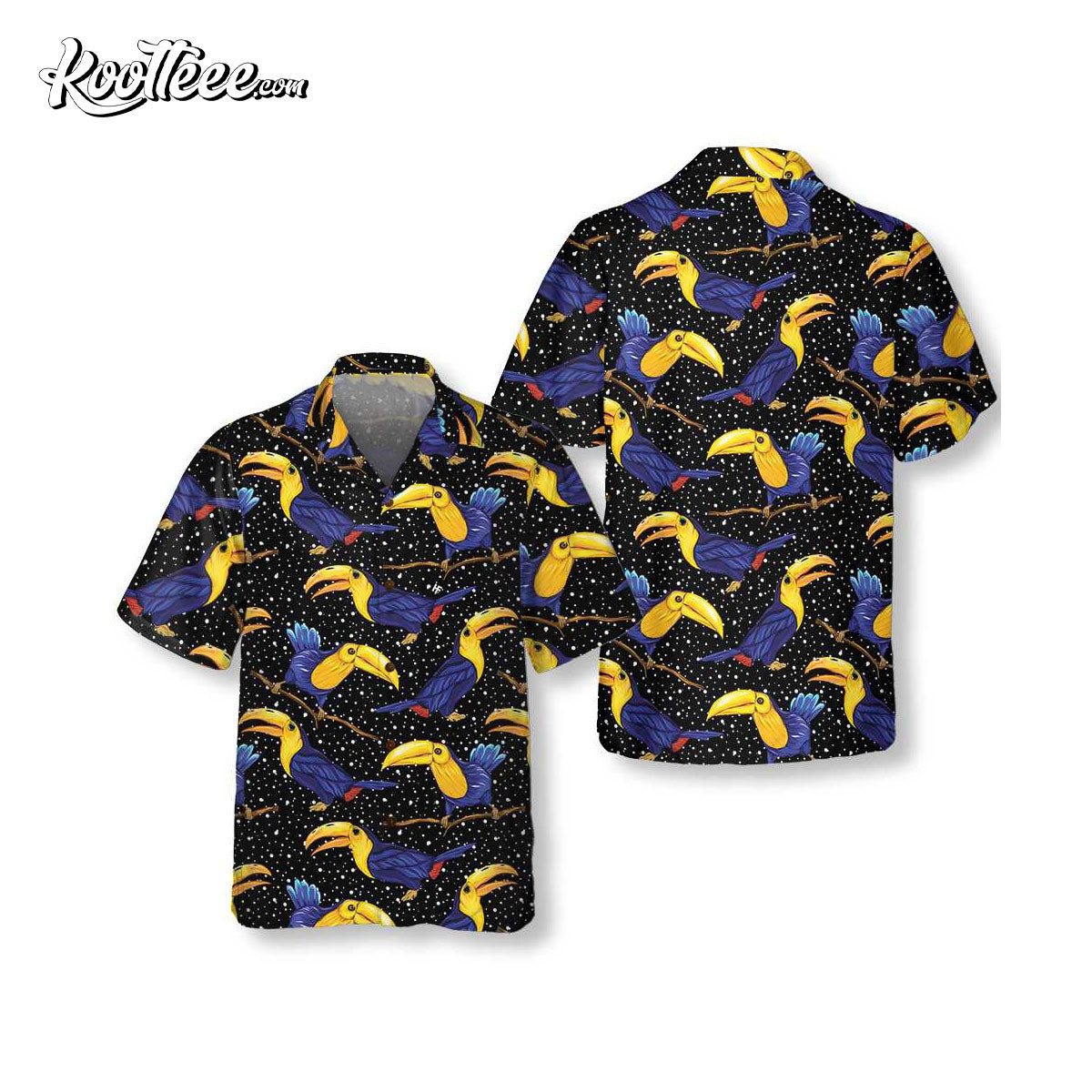Tropical Colorful Toucan Summer Hawaiian Shirt