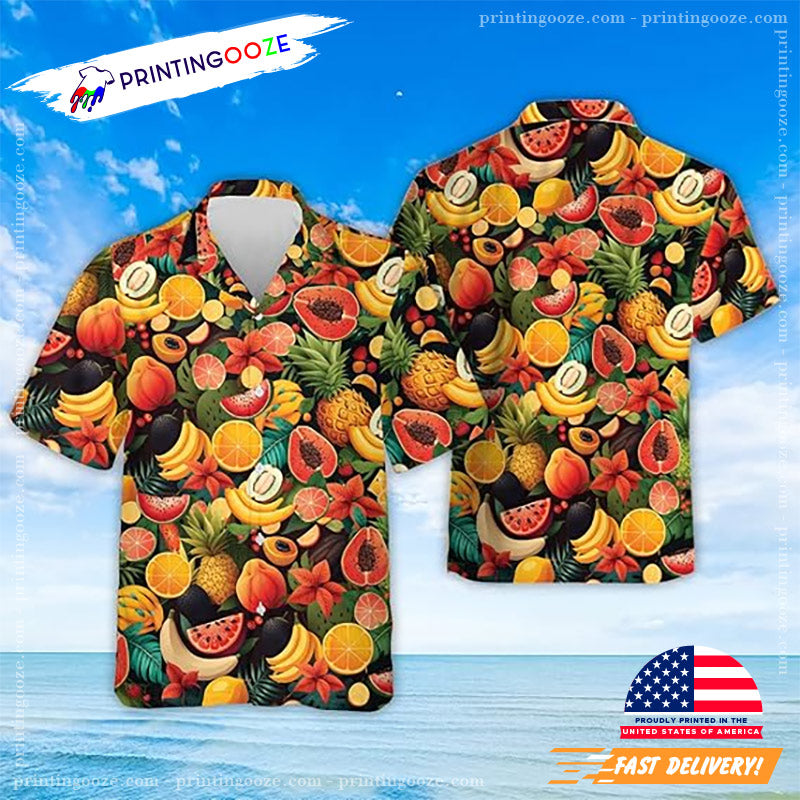Tropical Fruits Hawaiian Shirt