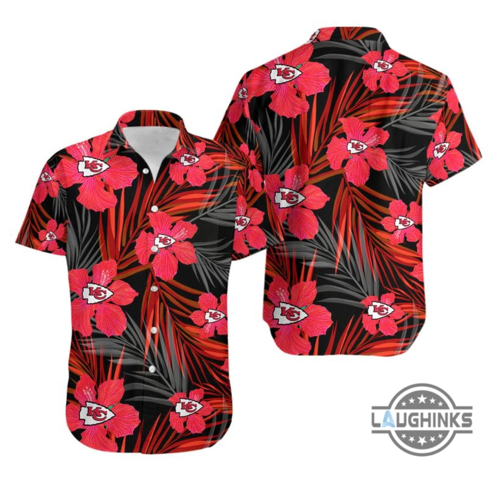 Tropical Red Kansas City Chiefs Hawaiian Shirt And Shorts SALE