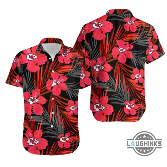 Tropical Red Kansas City Chiefs Hawaiian Shirt And Shorts SALE
