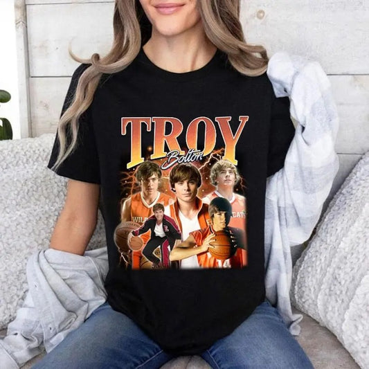 Troy Bolton Throwback T-Shirt Sweatshirt Hoodie | InkThreadWorks.com