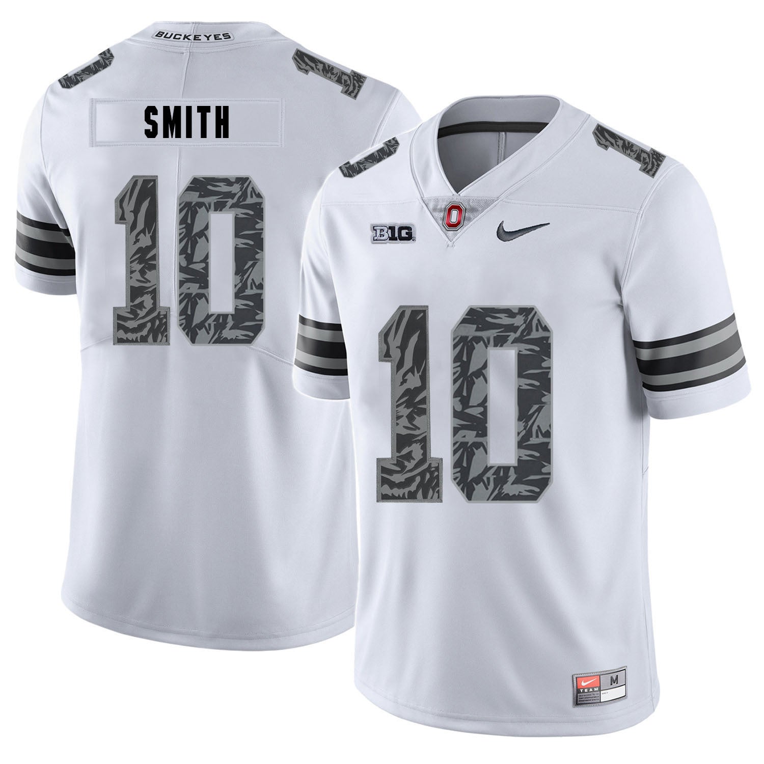 Troy Smith 10 Pattern White