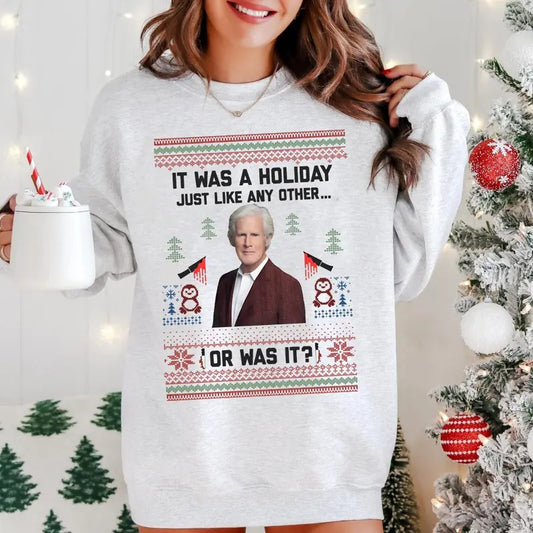 True Crime Ugly Christmas Sweater Party Sweatshirt, Funny Christmas Sweater, Funny Christmas Sweatshirt, Christmas...