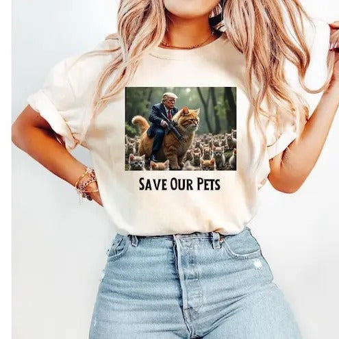 Trum Save Our Pets Shirt, Save our Cats Shirt, Trum.p Debate Shirt, Tru.mp and Kamala Debate Shirt, Tr.ump Fight Shirt...
