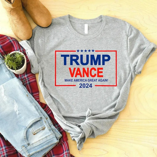 Trum Vance 2024 T- Shirt - Vice President JD Vance Shirts - VP Vance 24 T-Shirt - Trum Fight Shirt - President Donald Trum
