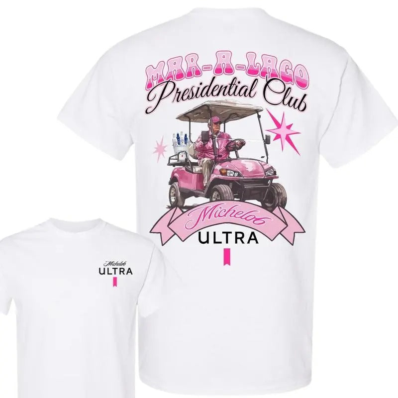 Trummp Club Michelob Ultra Beer Pink Shirt, Michelob Ultra Beer Shirt Trummp 2024 Shirt, Trump Fan Shirt Hoodie, Sweatshirt