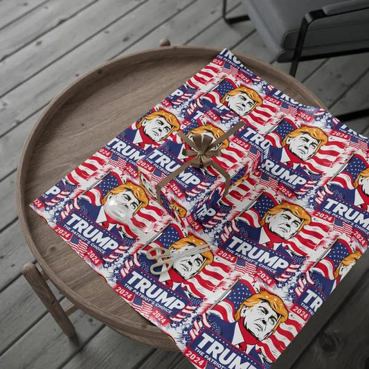 Trump 2024 Wrapping Paper- MAGA Gift Wrap T-Shirts, Hoodie, Sweatshirt | InkThreadWorks.com