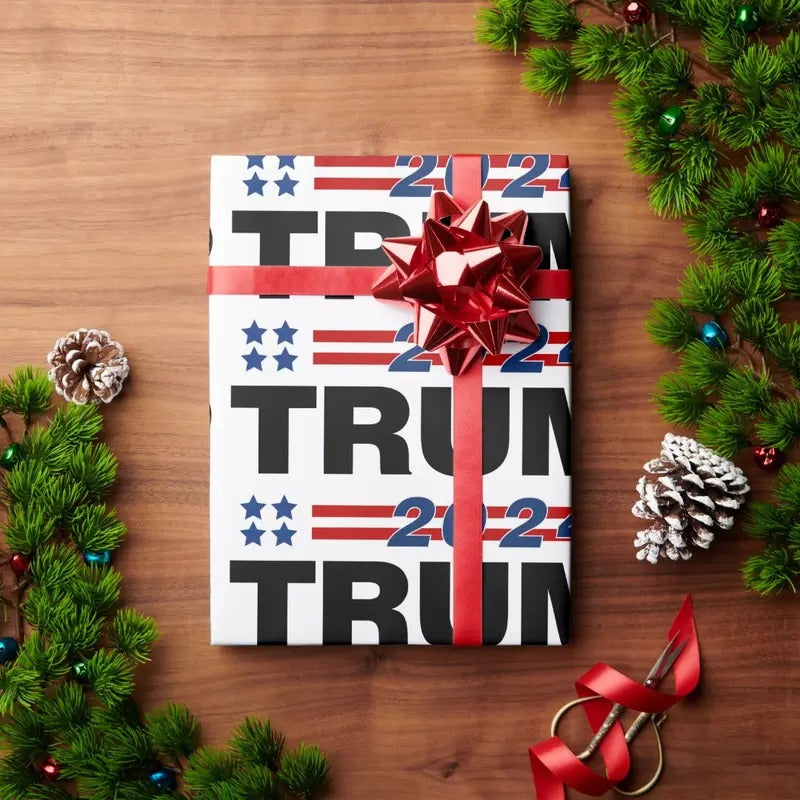 Trump 2024 wrapping paper T-Shirts, Hoodie, Sweatshirt | InkThreadWorks.com