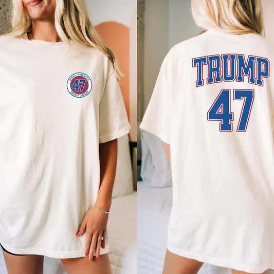 Trump 47 Shirt, 47th President T-shirts, Election Season 2024 T-shirt, Patriotic Tee, Republican Gift Tee, Unisex USA Flag Shirt.