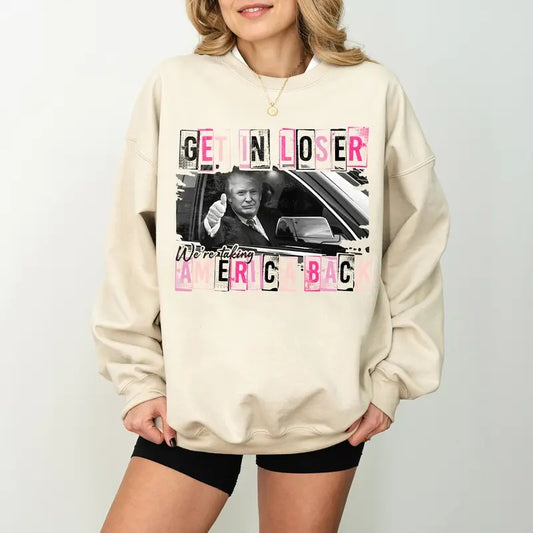 Trump Get In Loser We're Taking America Back Shirt, Trump for President 2024 Shirt, Republican 2024, Fix America Again...