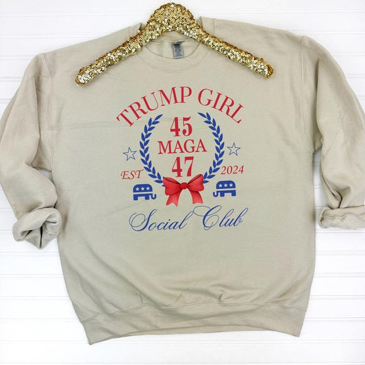 Trump Girl Social Club Sweatshirt 'NLB' T-Shirts, Hoodie | InkThreadWorks.com