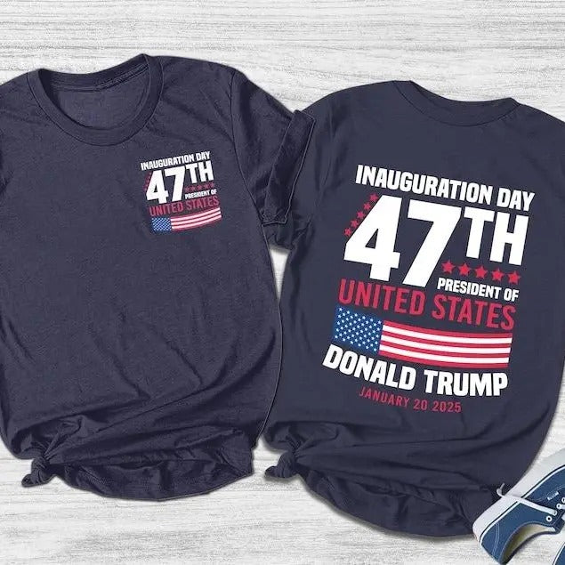 Trump Inauguration Day 2025 47th President T-Shirt, Trump Shirt, TRUMP We Won Sweatshirt , Trum Winning Election , For Men, For Women Menswear