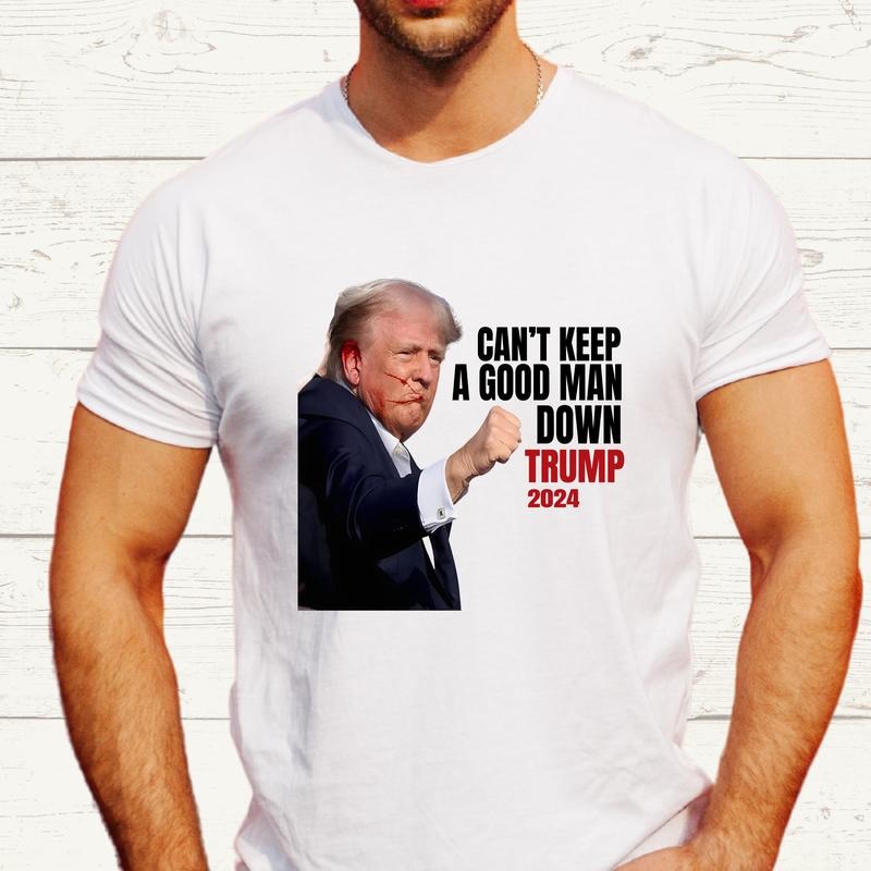 Trump Shirt, Fight For America Tee, Trump Supporter T-shirt, Unisex Election Sweatshirt, President Hoodie, Gift For Republican, Political Tee, USA Flag Shirt. Casual Menswear
