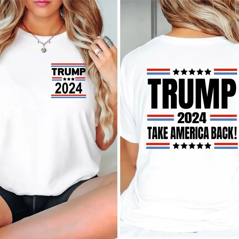 Trump Shirt, Matching Trump Supporter Short Sleeve, Political Tee, Unisex Election 2024 T-shirt, Trump 4th Of July...