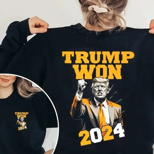 Trump Won Shirt, Make America Great Again T-Shirt for Men - Womenswear, Top Sweatshirt Hoodie | InkThreadWorks.com