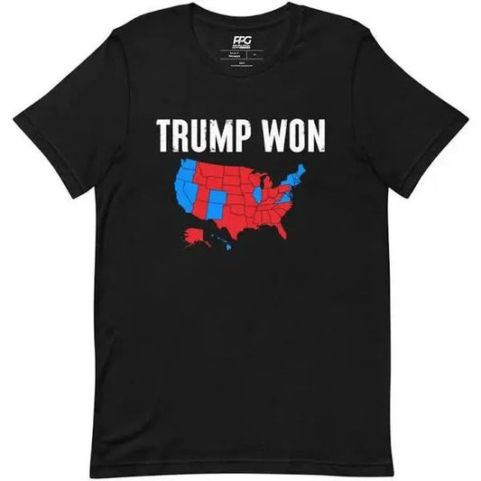 Trump Won Unisex T-Shirt, Unisex Trump Shirt Hoodie, Sweatshirt | InkThreadWorks.com