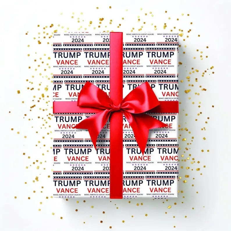 Trump Wrapping Paper, Trump gift wrap, MAGA, Trump 2024, Gift wrapping paper T-Shirts, Hoodie, Sweatshirt