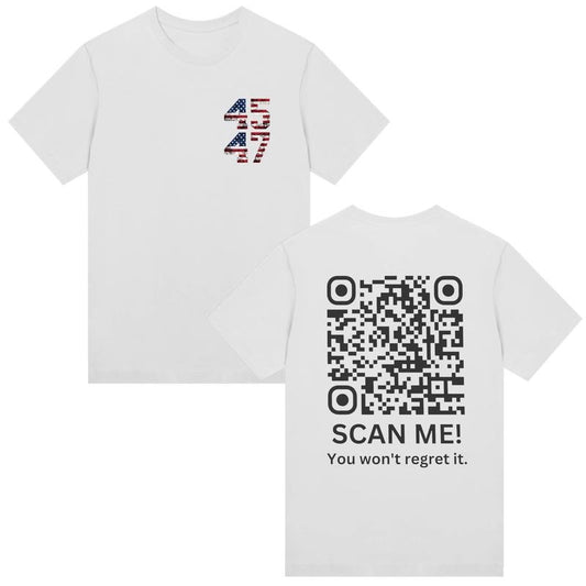 Trump YMCA QR Code Dance Shirt, Trump 2024 Shirt, Trump Vance 45 47 Shirt for Men Women Two Sides MAGA Hoodie, Sweatshirt