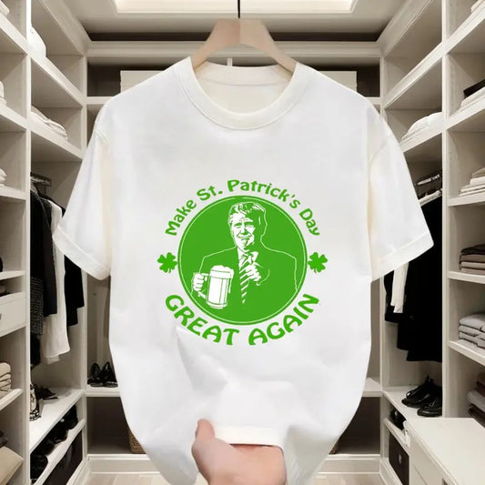 Try This Cozy St. Patrick's Day Graphic Tee! Soft Fabric, Perfect for All - day Wear at Festivals