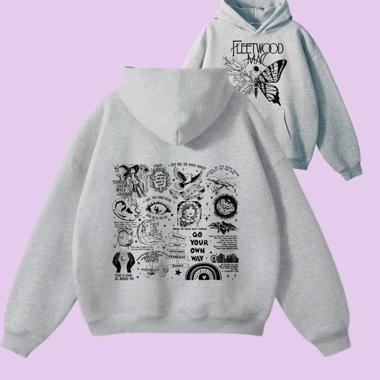 Gift For Fans, Unisex Hoodie/Sweatshirt/Tshirt 2 SIDES, Fleetwood Mac Music Tour Shirt, Stevie Tour Graphic Shirt, Vintage Stevie Nicks Shirt, Gift For Her, Unisex T-Shirt, Gifts For Women Her Friend Fan, Short Sleeve Tee Shirt, Gifts For Birthday Fathers