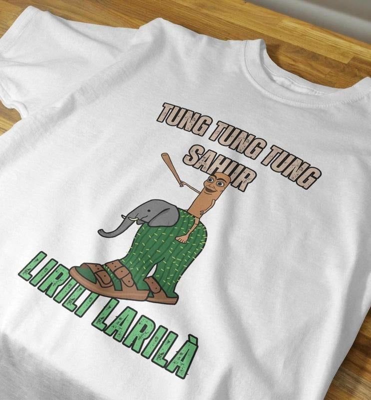 Tung Tung Tung Sahur T-Shirt, Italian Brainrot Shirt, Weird Tee, Unhinged Clothes, Weird Meme Shirt, Dank Memes Shirt...