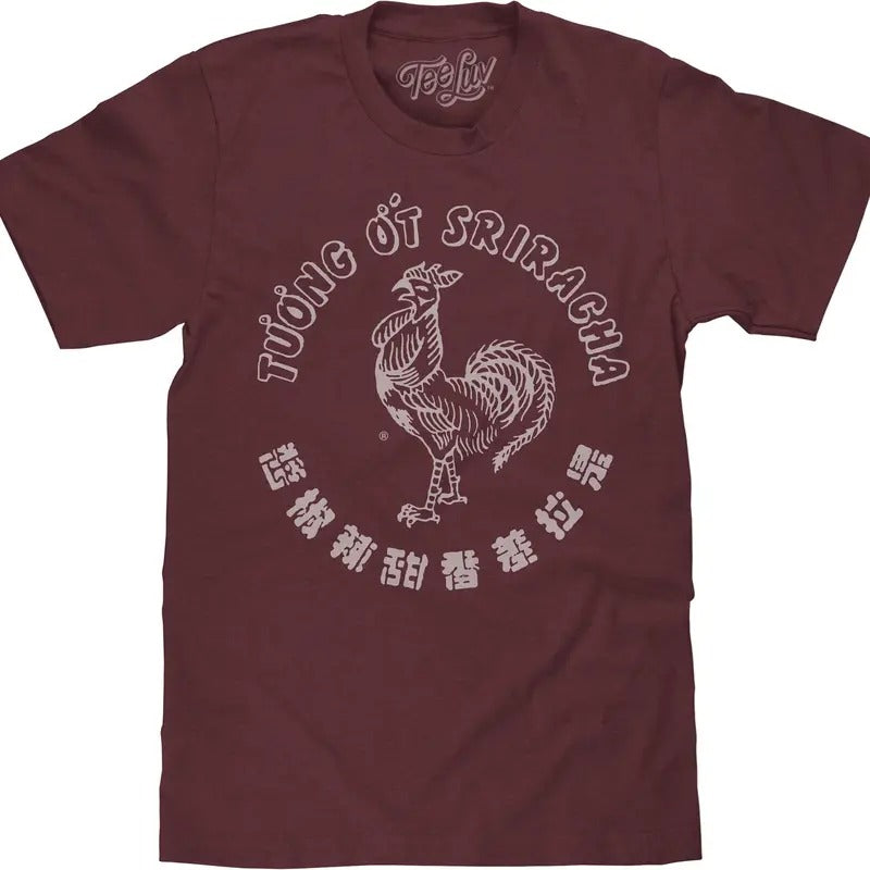 Tuong Ot Sriracha Big and Tall T-shirt - Red Hoodie, Sweatshirt | InkThreadWorks.com