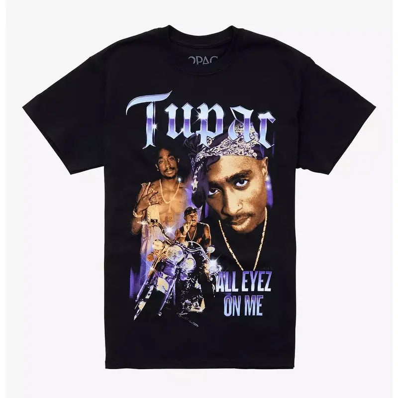 Tupac All Eyez On Me  Shirt, 2pac Shirt, Rapper Merch, Tupac Shirt, 1990s Vintage Retro Unisex Shirt, Vintage 90s Bootleg...