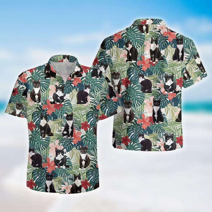 Tuxedo cat hawaiian shirt gift for family and friend 2710207