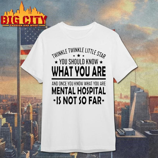 Twinkle Twinkle Little Star You Should Know What You Are And Once You Know What You Are Shirt