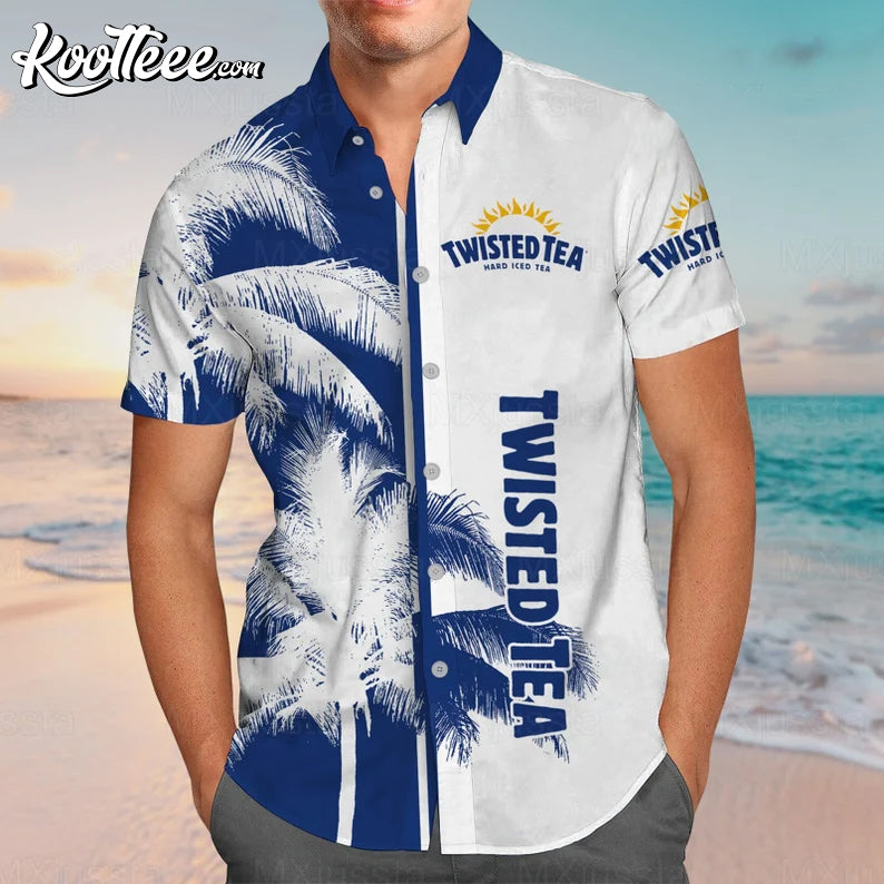 Twisted Tea Button Hawaiian Shirt And Shorts