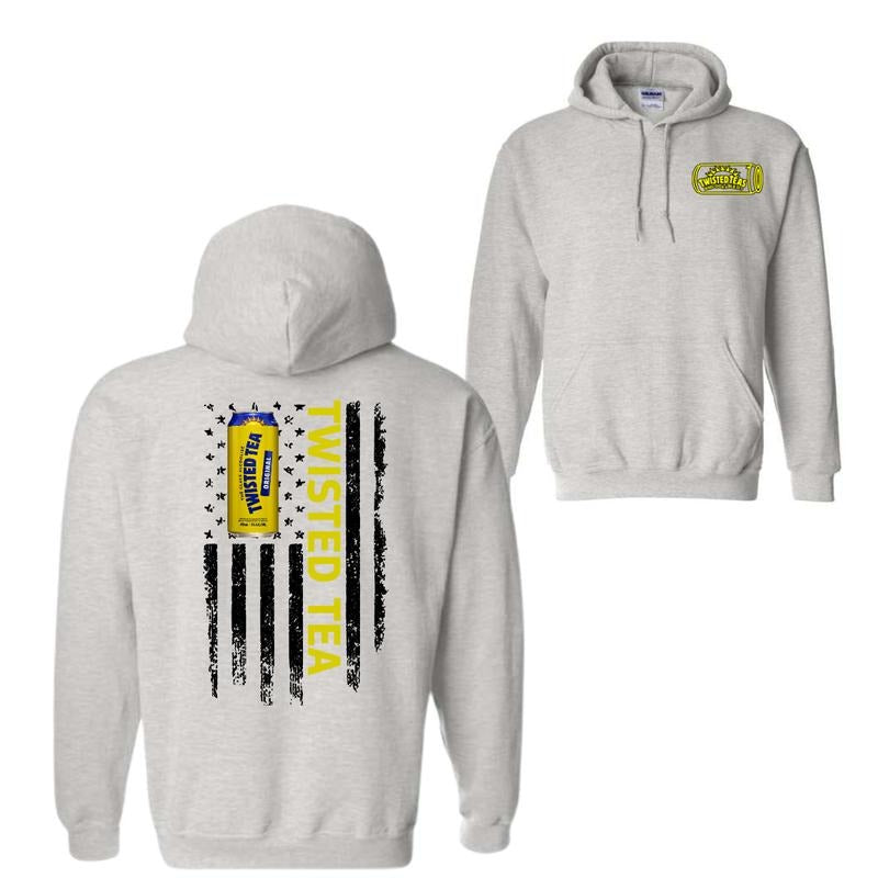 Twisted Tea Logo Flag 2-sided T-Shirt Sweatshirt Hoodie, Twisted Tea Light T-Shirt For Men, For Women | InkThreadWorks.com