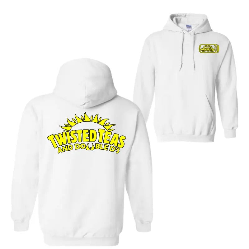 Twisted Teas and Double D's Hoodie Sweatshirt T-Shirt, Unisex Shirt, For Men, For Women, Trendy Shirt | InkThreadWorks.com