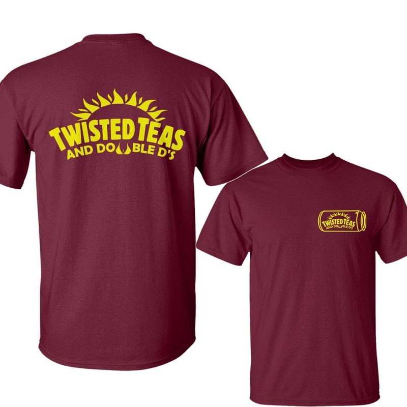 Twisted Teas and Double D's T-Shirt, Funny Drinking Tee for Men & Women, Casual Cotton Party Wear, Father's Day Gift...