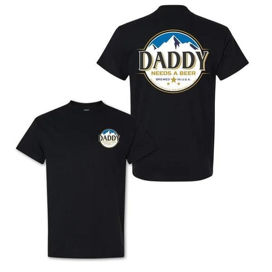 Two-sided Athletic Daddy Needs Beer T-shirt, Father's Day Gifts, Papa Tee, Funny Summer Graphic Tee, Trendy Outdoors Beer Lover Sweatshirt, Unisex Hoodie