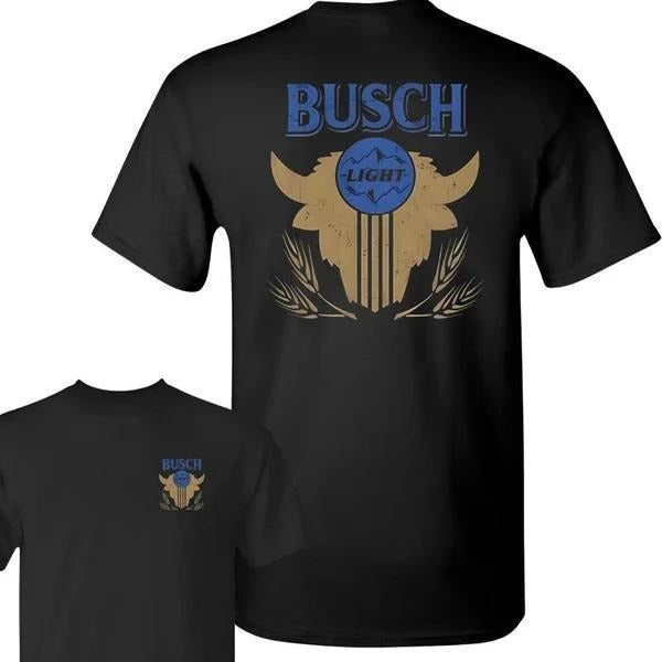 Two-sided Busch Light T-shirt, Western Cowboy Shirt, Funny Summer Graphic Tee, Trendy Outdoors Beer Lover Sweatshirt, Unisex Hoodie