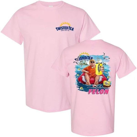 Two-sided Trump Twisted Tea T-shirts, Inspired Trump Patriotic Beer Drinking Shirts, Funny Summer Graphic Tee, Trendy Outdoors Beer Lover Sweatshirt, Unisex Hoodie